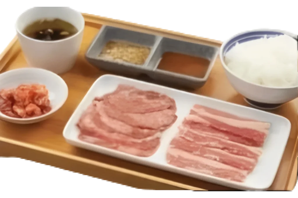 Beef Karubi Tounge Set