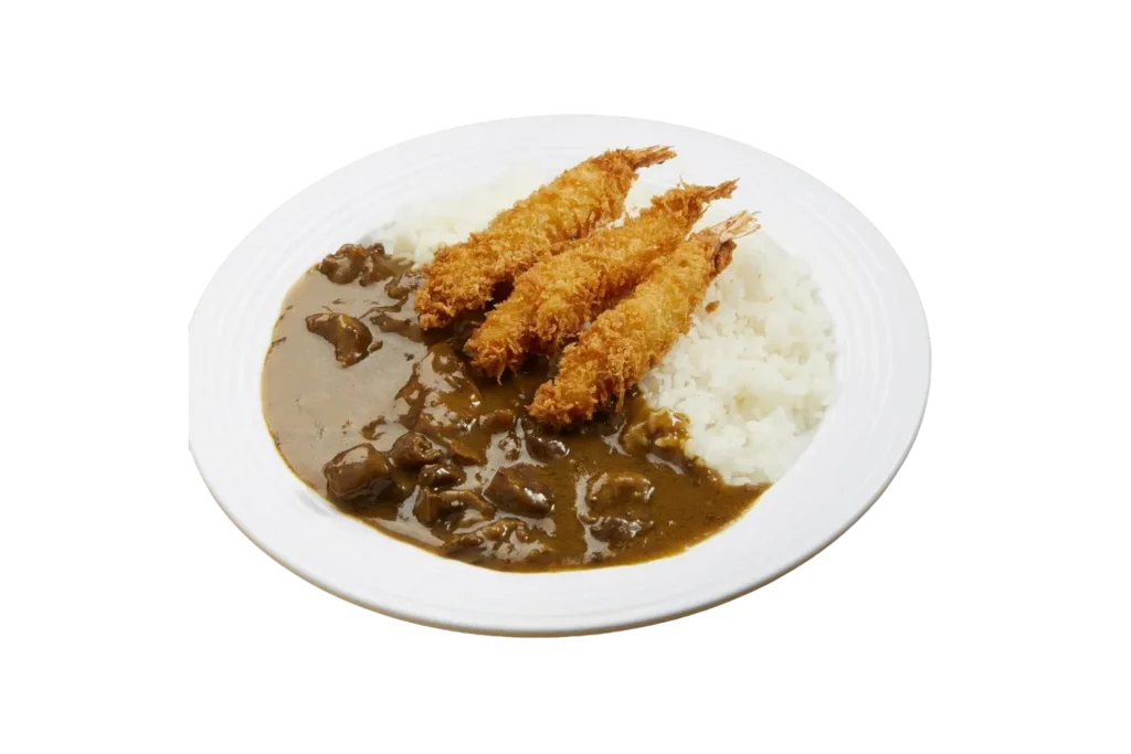 Fried Prawn Curry Rice