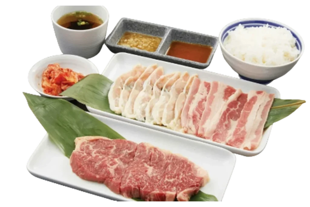Yakiniku Set ( beef karubi, chicken, beef steak)